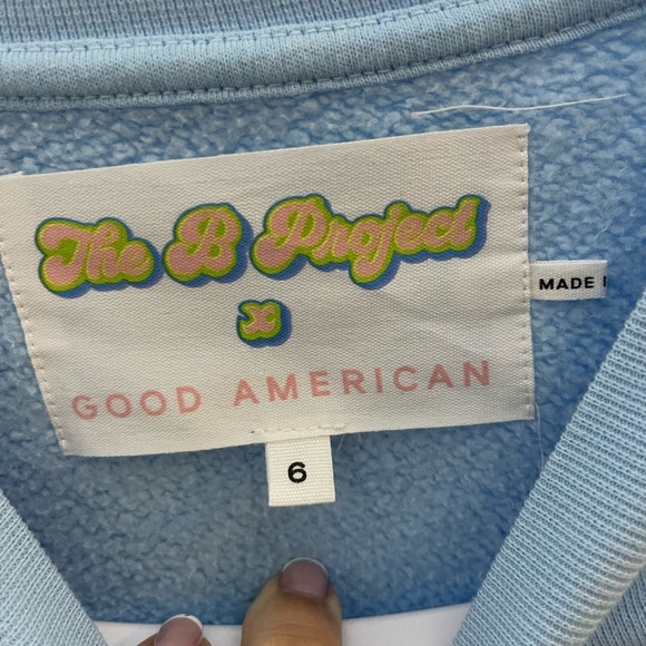 Good American Sweatshirt  Sz 3x Blue The B Project Female CEO Pullover Knit - Picture 4 of 8